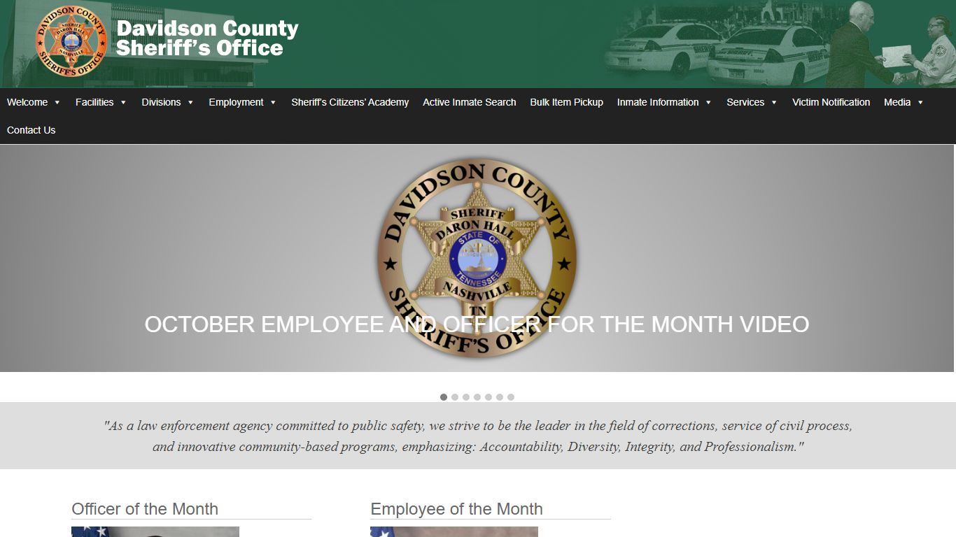 Davidson County Sheriff - Nashville Tennessee